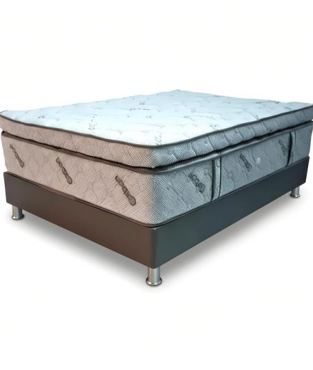 Colchón Carbón + Base Cama